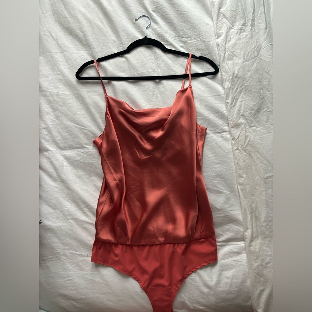 Intermix coral bodysuit, size M